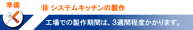 ⑩システムキッチンの製作